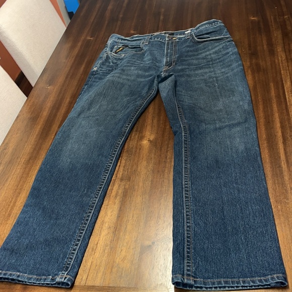 Ariat Rebar M4 relaxed boot Blue Denim Jeans 38/32 - Picture 7 of 10